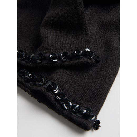 Reserved - Spódnica z cekinami - czarny Reserved S Reserved