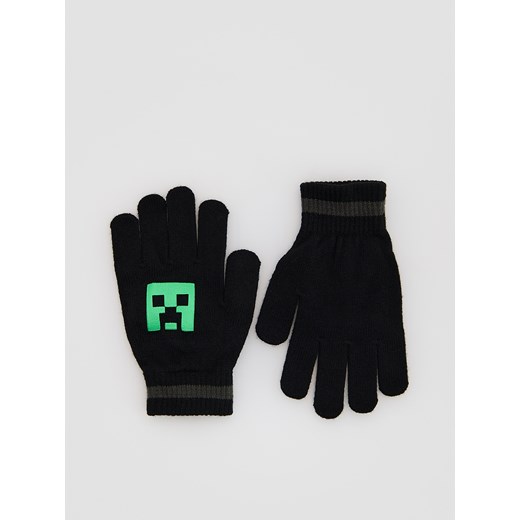 Reserved - Rękawiczki Minecraft - czarny - id: 723GT-99X - marki Reserved - 186816577 Reserved - Rękawiczki Minecraft - czarny ze sklepu Reserved w kategorii Rękawiczki dziecięce - zdjęcie 186816577