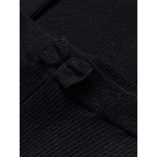 Reserved - Prążkowane legginsy flared - czarny Reserved 98 (2-3 lata) Reserved