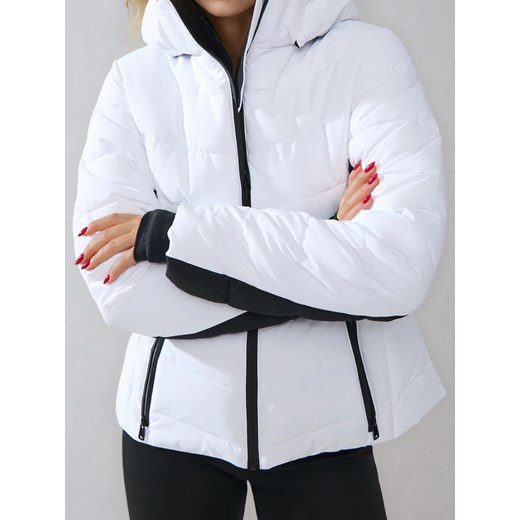 Sinsay - Kurtka puffer narciarska - biały Sinsay M Sinsay