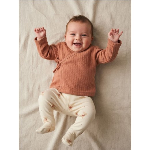 Sinsay - Bluza wiązana - brązowy - id: 0792T-88X - marki Sinsay - 186817796 Sinsay - Bluza wiązana - brązowy ze sklepu Sinsay w kategorii Odzież dla niemowląt - zdjęcie 186817796