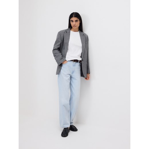 Reserved - Jednorzędowa marynarka - ciemnoszary ze sklepu Reserved w kategorii Marynarki damskie - zdjęcie 186818795