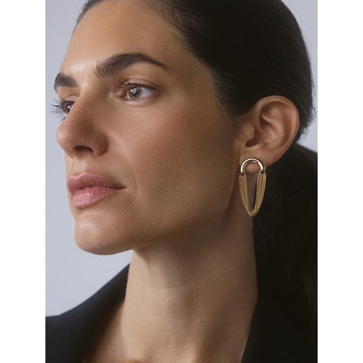 Reserved - Wiszące kolczyki - złoty ze sklepu Reserved w kategorii Kolczyki - zdjęcie 186818868