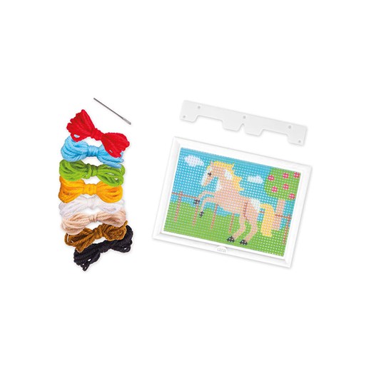 LENA Zestaw kreatywny &quot;Stickbild - Pferd&quot; - 6+ Lena onesize promocyjna cena Limango Polska