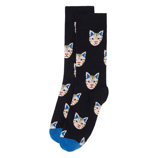 Happy Socks Skarpety (3 pary) w kolorze fioletowo-niebiesko-czarnym Happy Socks 36-40 okazyjna cena Limango Polska