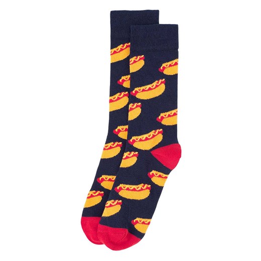 Happy Socks Skarpety (3 pary) w kolorze czarno-pomarańczowo-granatowym Happy Socks 36-40 wyprzedaż Limango Polska