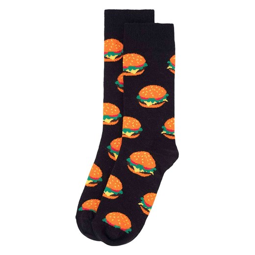 Happy Socks Skarpety (3 pary) w kolorze czarno-pomarańczowo-granatowym Happy Socks 36-40 wyprzedaż Limango Polska