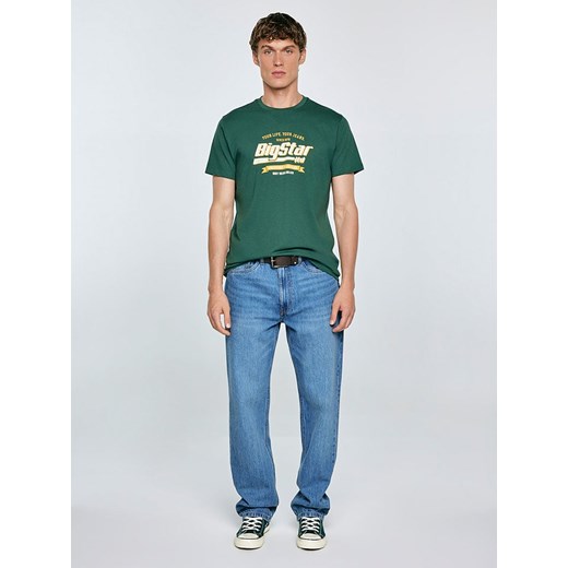 BIG STAR Koszulka "Briss" w kolorze zielonym - id: 17713174 - marki BIG STAR - 186820587 BIG STAR Koszulka "Briss" w kolorze zielonym ze sklepu Limango Polska w kategorii T-shirty męskie - zdjęcie 186820587