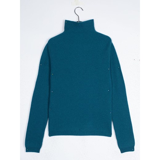 Perfect Cashmere Kaszmirowy sweter &quot;Ruby&quot; w kolorze morskim ze sklepu Limango Polska w kategorii Swetry damskie - zdjęcie 186820716