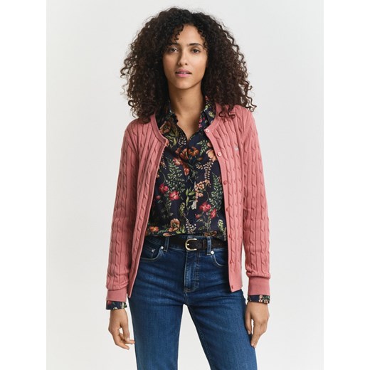 Gant Kardigan damski Kobiety Bawełna brudny róż jednolity - id: 713897-0008-09900 - marki Gant - 186821185 Gant Kardigan damski Kobiety Bawełna brudny róż jednolity ze sklepu vangraaf w kategorii Swetry damskie - zdjęcie 186821185