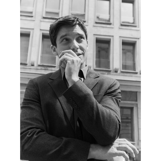 Reserved - Marynarka slim fit z wiskozą - czarny ze sklepu Reserved w kategorii Marynarki męskie - zdjęcie 186821576