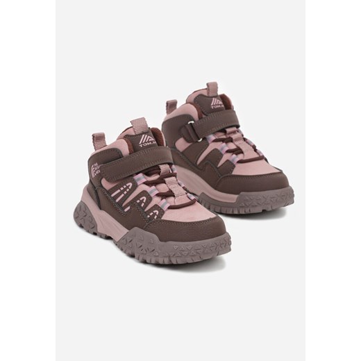 Różowe Ocieplone Botki Sportowe Stylizowane na Sneakersy Mevinadea 29 born2be.pl