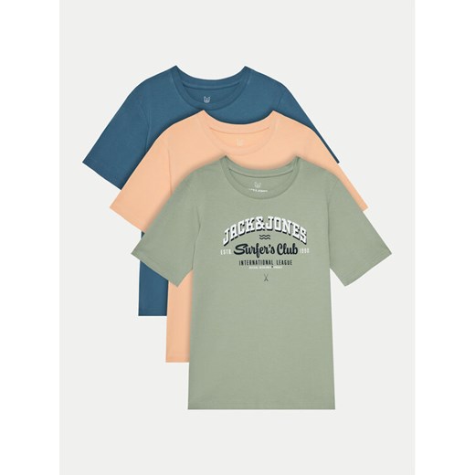 Jack & Jones Junior Komplet t-shirtów JJelogo Tee Ss O-Neck 12278395 Kolorowy Regular Fit ze sklepu MODIVO w kategorii T-shirty chłopięce - zdjęcie 186821859