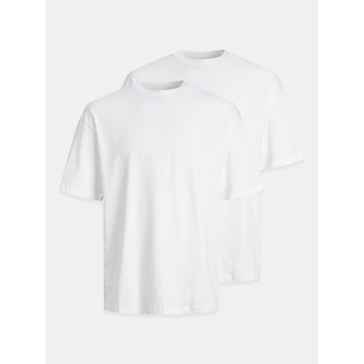 Jack & Jones Komplet t-shirtów Bradley 12264845 Biały Wide Fit ze sklepu MODIVO w kategorii T-shirty męskie - zdjęcie 186821878