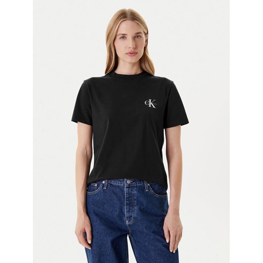 Calvin Klein Jeans Komplet t-shirtów LV047C905G Czarny Regular Fit ze sklepu MODIVO w kategorii Bluzki damskie - zdjęcie 186821976