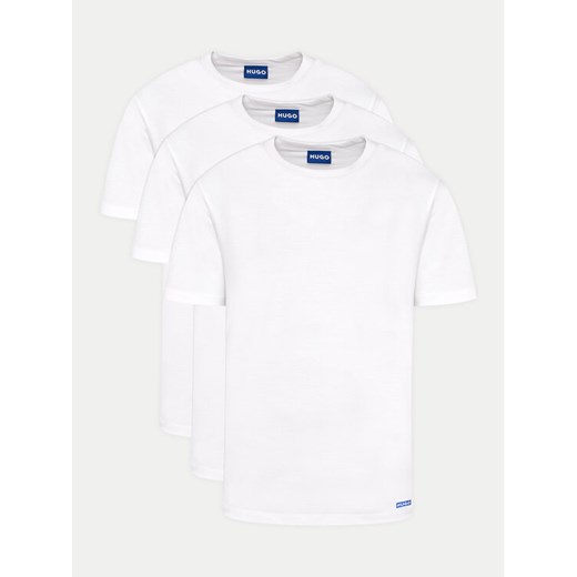 HUGO Komplet t-shirtów Naolo 50522382 Biały Regular Fit - id: 0000303671617 - marki Hugo Boss - 186821995 HUGO Komplet t-shirtów Naolo 50522382 Biały Regular Fit ze sklepu MODIVO w kategorii T-shirty męskie - zdjęcie 186821995