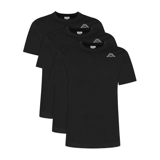 Kappa Komplet t-shirtów Logo Sylvo 322562W Czarny Regular Fit ze sklepu MODIVO w kategorii T-shirty męskie - zdjęcie 186821997