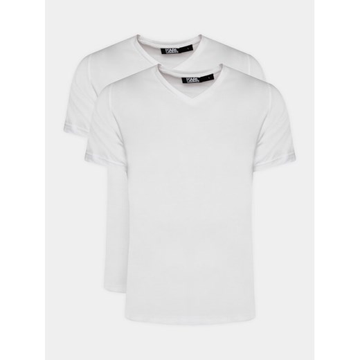 KARL LAGERFELD Komplet t-shirtów 765001 500298 Biały Slim Fit ze sklepu MODIVO w kategorii T-shirty męskie - zdjęcie 186822036