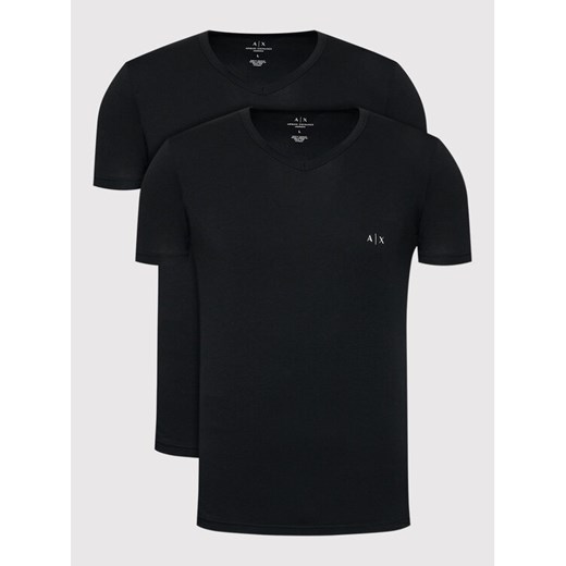 Armani Exchange Komplet t-shirtów 956004 CC282 07320 Czarny Regular Fit ze sklepu MODIVO w kategorii T-shirty męskie - zdjęcie 186822135