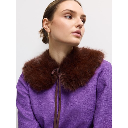 Mohito - Szalik - ciemnobrązowy ze sklepu Mohito w kategorii Szaliki i chusty damskie - zdjęcie 186824725