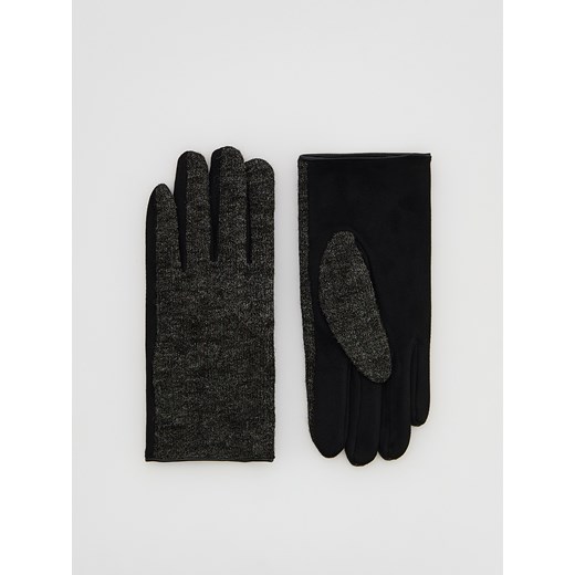 Reserved - Dzianinowe rękawiczki - czarny ze sklepu Reserved w kategorii Rękawiczki męskie - zdjęcie 186824767