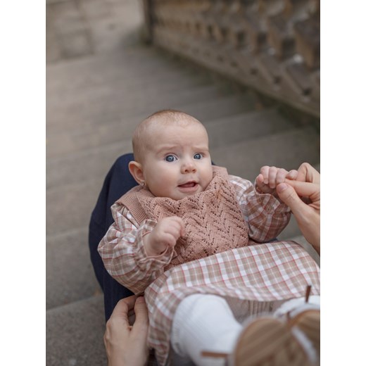 Reserved - Sukienka z kamizelką - brązowy ze sklepu Reserved w kategorii Sukienki niemowlęce - zdjęcie 186824986