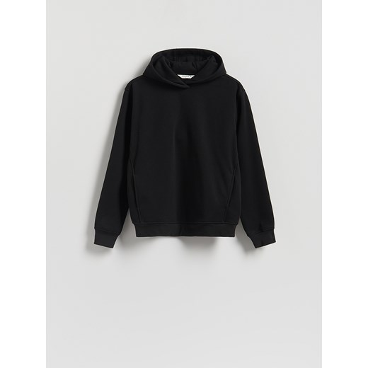Reserved - Bluza regular z kapturem - czarny ze sklepu Reserved w kategorii Bluzy męskie - zdjęcie 186825167