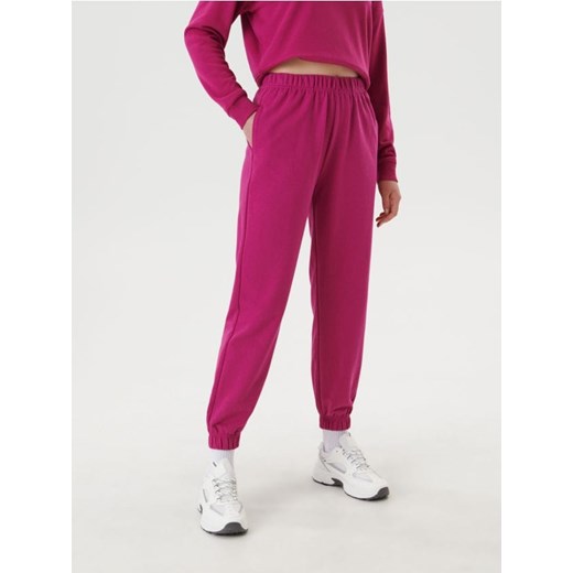 Sinsay - Spodnie dresowe jogger - różowy Sinsay XS Sinsay