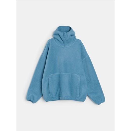 Sinsay - Bluza pullover z kapturem - niebieski - id: 971EU-50X - marki Sinsay - 186825775 Sinsay - Bluza pullover z kapturem - niebieski ze sklepu Sinsay w kategorii Bluzy męskie - zdjęcie 186825775