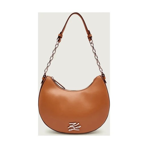 Karl Lagerfeld Skórzane hobo K/AUTOGRAPH - id: KL255W000115E10 - marki Karl Lagerfeld - 186825885 Karl Lagerfeld Skórzane hobo K/AUTOGRAPH ze sklepu Gomez Fashion Store w kategorii Torebki hobo - zdjęcie 186825885