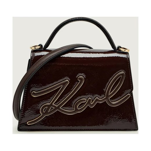 Karl Lagerfeld Skórzany kuferek k/signature 2.0 ze sklepu Gomez Fashion Store w kategorii Kuferki - zdjęcie 186825899