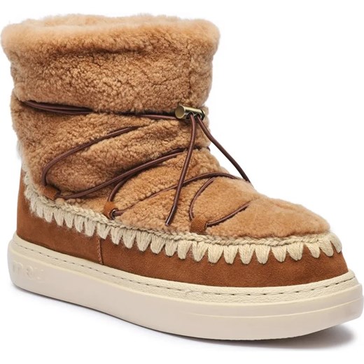 MOU Skórzane śniegowce Eskimo | z dodatkiem wełny ze sklepu Gomez Fashion Store w kategorii Śniegowce damskie - zdjęcie 186826188