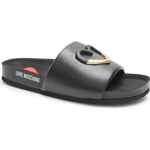 Love Moschino Skórzane klapki ze sklepu Gomez Fashion Store w kategorii Klapki damskie - zdjęcie 186826189