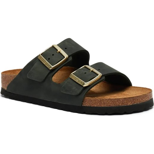 Birkenstock Skórzane klapki Arizona | narrow fit ze sklepu Gomez Fashion Store w kategorii Klapki damskie - zdjęcie 186826286