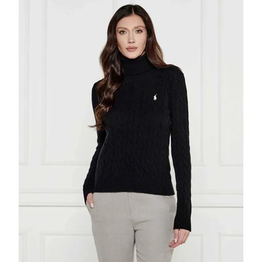 POLO RALPH LAUREN Wełniany golf | Regular Fit | z dodatkiem kaszmiru ze sklepu Gomez Fashion Store w kategorii Swetry damskie - zdjęcie 186826315