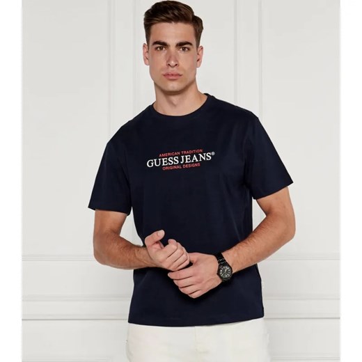 Guess Jeans T-shirt | Regular Fit ze sklepu Gomez Fashion Store w kategorii T-shirty męskie - zdjęcie 186826359