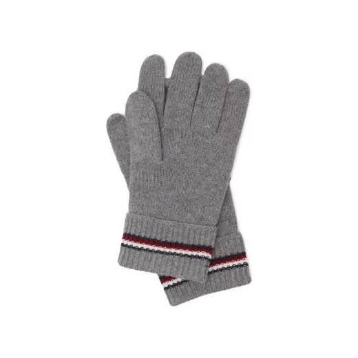 Tommy Hilfiger Rękawiczki CORPORATE KNIT | z dodatkiem wełny Tommy Hilfiger OS Gomez Fashion Store okazyjna cena