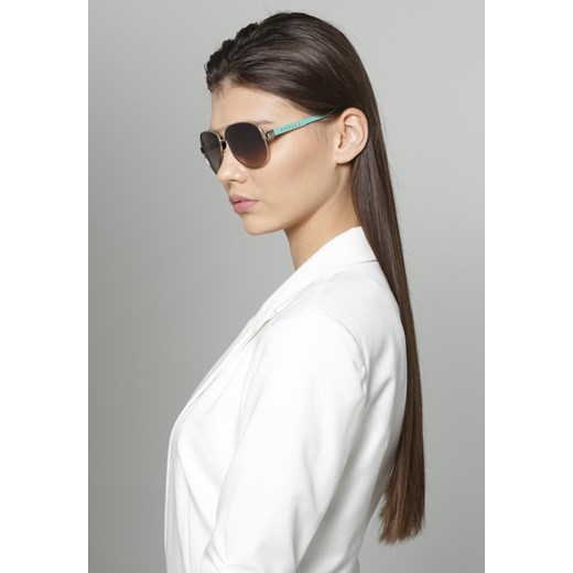 Guess Okulary przeciwsłoneczne gold coloured/mint zalando bezowy