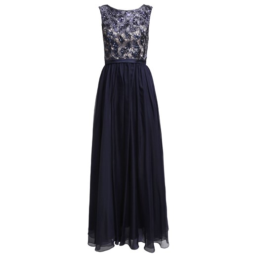 Luxuar Fashion Suknia balowa navyblau zalando czarny abstrakcyjne wzory