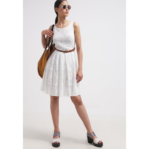 Glamorous Sukienka letnia white zalando rozowy bez wzorów/nadruków