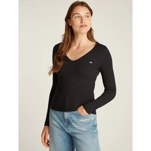 Tommy Jeans Bluzka ESSENTIAL | Slim Fit ze sklepu Gomez Fashion Store w kategorii Bluzki damskie - zdjęcie 187041289