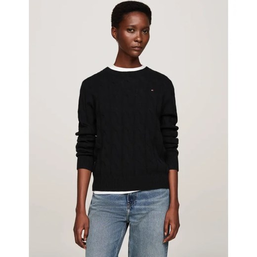 Tommy Hilfiger Wełniany sweter | Regular Fit Tommy Hilfiger L promocja Gomez Fashion Store