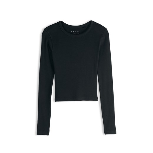 GATE Klasyczna koszulka z żebrowanej dzianiny 34 ze sklepu gateshop w kategorii Bluzki damskie - zdjęcie 187042459