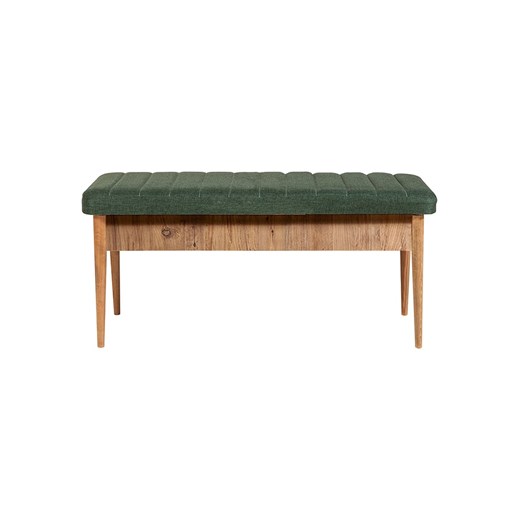 Scandinavia Concept Ławka &quot;Vina&quot; w kolorze zielono-jasnobrązowym - 110 x 48 x 40 cm ze sklepu Limango Polska w kategorii Meble - zdjęcie 187042966