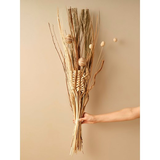 BELLA MAISON Bukiet suszonych kwiatów "Curly Dal" w kolorze beżowym - wys. 100 cm - id: 17311868 - marki Bella Maison - 187043106 BELLA MAISON Bukiet suszonych kwiatów "Curly Dal" w kolorze beżowym - wys. 100 cm ze sklepu Limango Polska w kategorii Doniczki i osłonki - zdjęcie 187043106