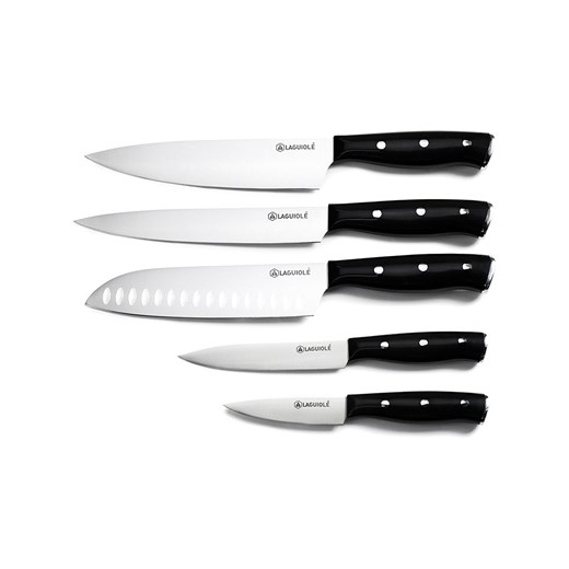 Laguiole 6-częściowy zestaw &quot;Gleam&quot; w kolorze srebrno-czarnym Laguiole onesize okazyjna cena Limango Polska