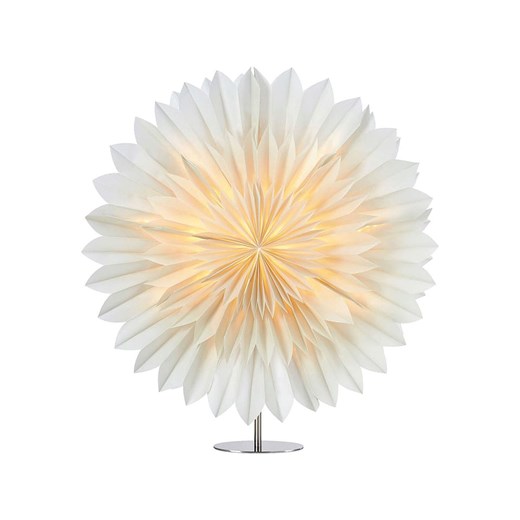 Marksljöd Lampa stołowa &quot;Solina&quot; w kolorze biało-srebrnym - 60 x 62 x 10 cm ze sklepu Limango Polska w kategorii Oświetlenie - zdjęcie 187043277