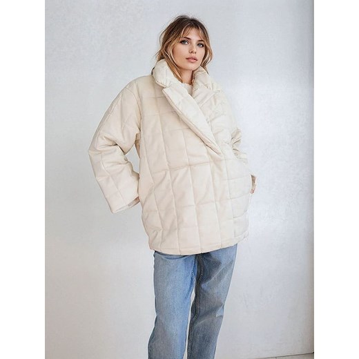 Monki Kurtka pikowana w kolorze kremowym ze sklepu Limango Polska w kategorii Kurtki damskie - zdjęcie 187044157