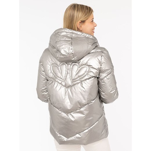 Zwillingsherz Kurtka pikowana w kolorze srebrnym Zwillingsherz L okazyjna cena Limango Polska