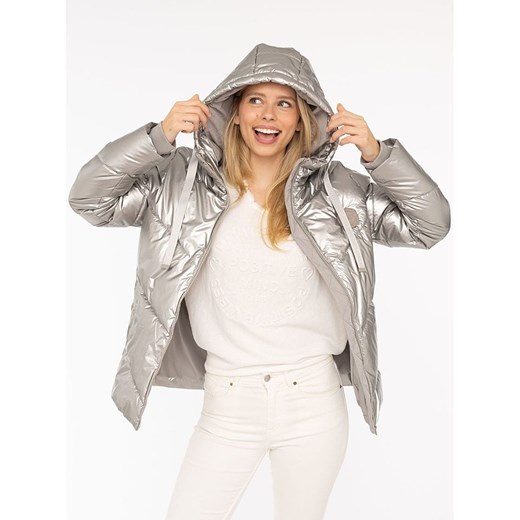 Zwillingsherz Kurtka pikowana w kolorze srebrnym Zwillingsherz XL okazja Limango Polska